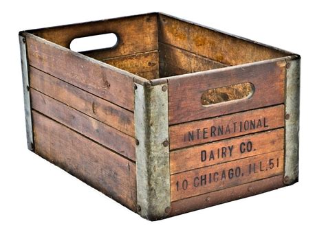 crystal creamery wooden box no metal|Wooden Milk Crate for sale .